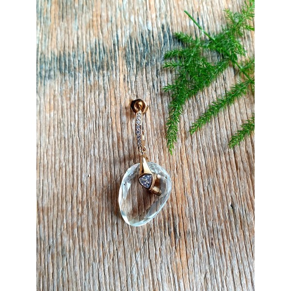 Hanka IN auskaras su kalnų krištolu